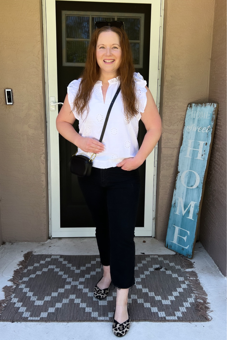 Walmart style, Walmart fashion, eyelet top, kick crop jeans, Gap jeans, Madewell bag, Rothys ballet flats, Free Assembly eyelet top

#LTKstyletip #LTKmidsize #LTKshoecrush