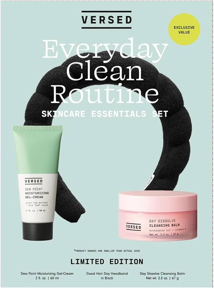 Versed Everyday Clean Routine Travel Essentials 3-Piece Skincare Gift Set - Stocking Stuffers wit... | Amazon (US)