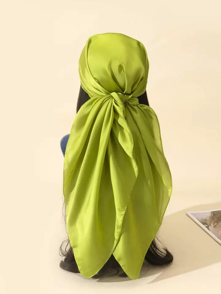 1pc Women Solid Minimalist Casual Style Bandana Fashion Head Scarf Bandana,Hair Band,Head Band Id... | SHEIN