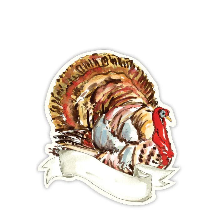 Turkey with Banner Die Cut Accents | Rosanne Beck Collections