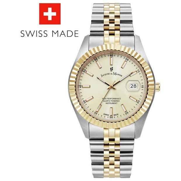 Jacques du Manoir Swiss Made Unisex Bracelet Watch197/3112 | argos.co.uk