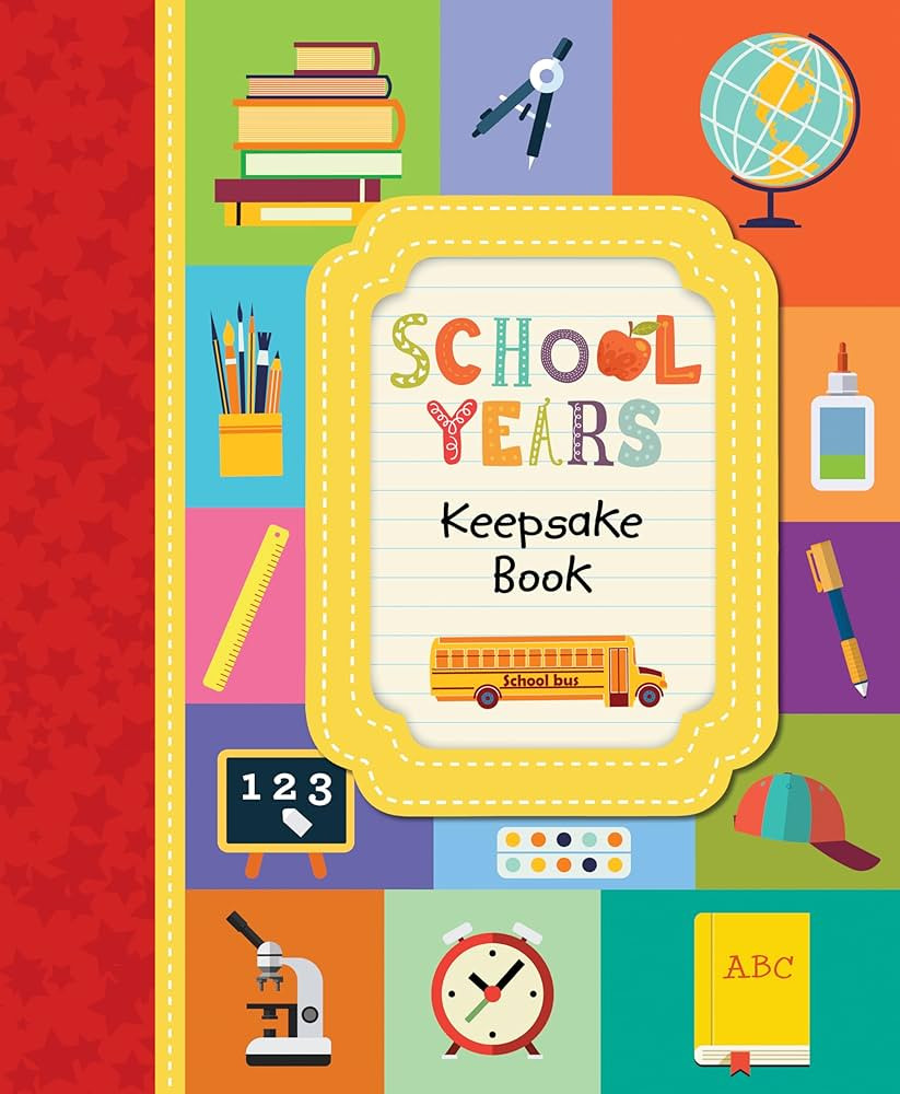 School Years Keepsake Book (Photo Frame Cover): Kindergarten Through 8th Grade with Fill-In Prompts & Photo Spaces | Memory Book Gift for Kids, Students, Parents & Grandparents | Amazon (US)