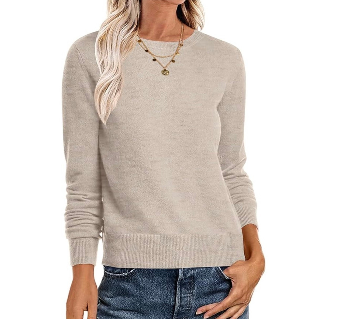 The kind of basic you reach for every day 🤍
Soft, lightweight, and easy to style — this neutral knit gives that effortless, skinny aesthetic with denim or tailored pants. #SkinnyAesthetic #CleanGirlStyle #NeutralBasics #CapsuleWardrobe #AmazonFashion #EverydayStyle #SoftLife
#Under50Finds

#LTKWorkwear #LTKSeasonal #LTKFindsUnder50