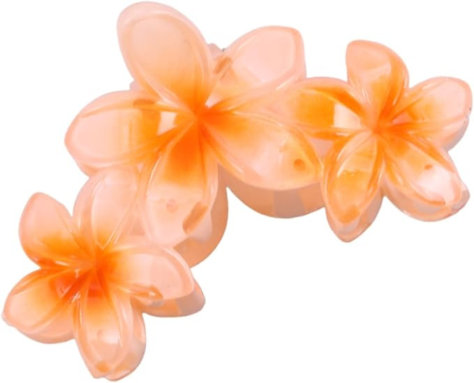 Flower Shape Hair Claw, Colorful Flower Shape Woman Teens Hair Ponytail Hair Claw Delicate Hair C... | Amazon (US)