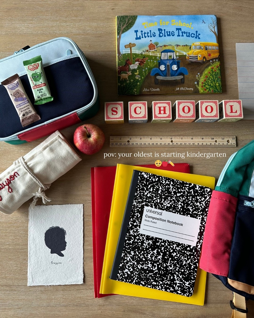 intentional kindergarten school supplies with a little DIY hand embroidered name on the pencil case✏️

#LTKKids #LTKSeasonal #LTKFamily