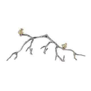 A & B Home Alvada Silver and Gold Birds on Branch Wall Decor with Hooks 42859 - The Home Depot | The Home Depot