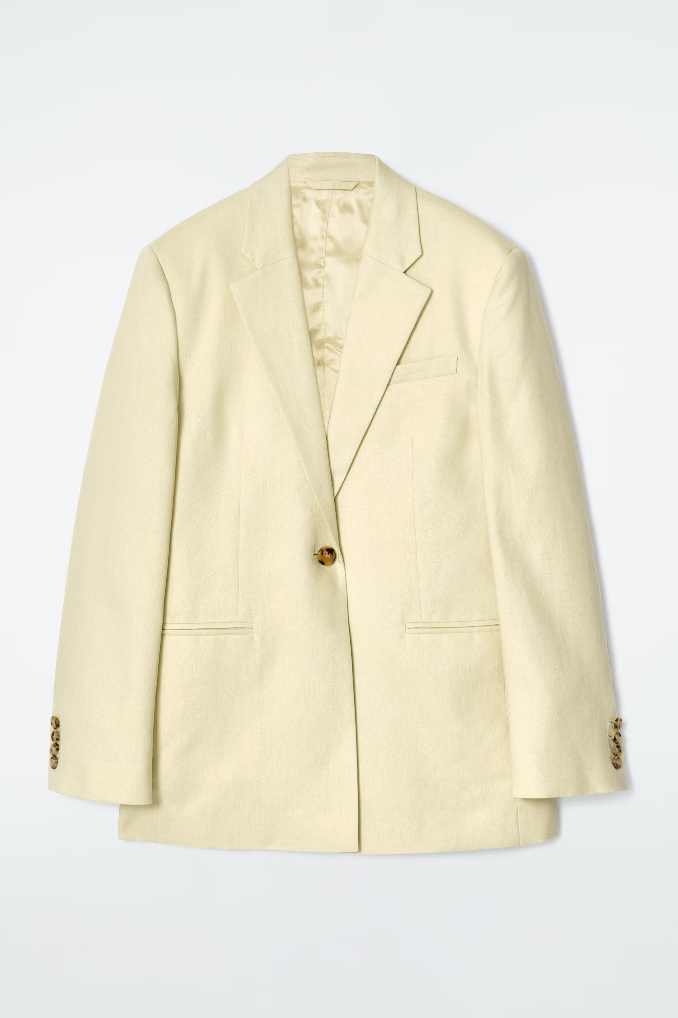BLAZER LONG REGULAR EN LIN MÉLANGÉ | H&M (FR, IT, ES, PT, BE)