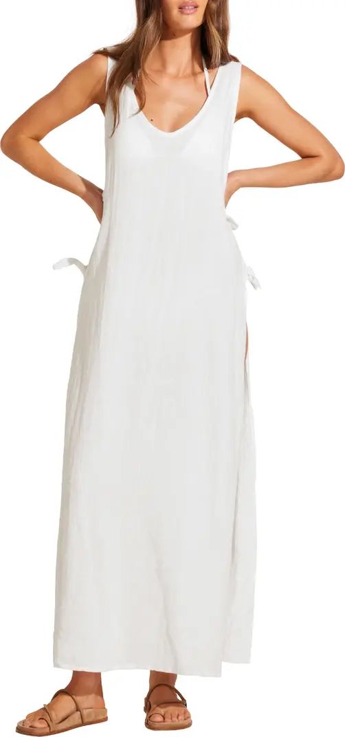 Vitamin A® Riviera Linen & Cotton Cover-Up Dress | Nordstrom | Nordstrom