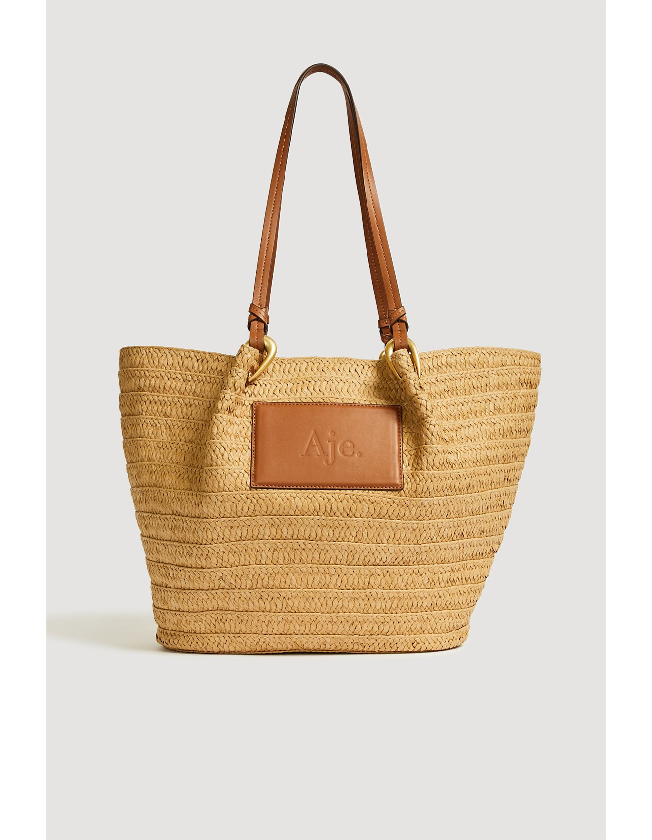 Ciao Logo Raffia Tote | David Jones (Australia & New Zealand)