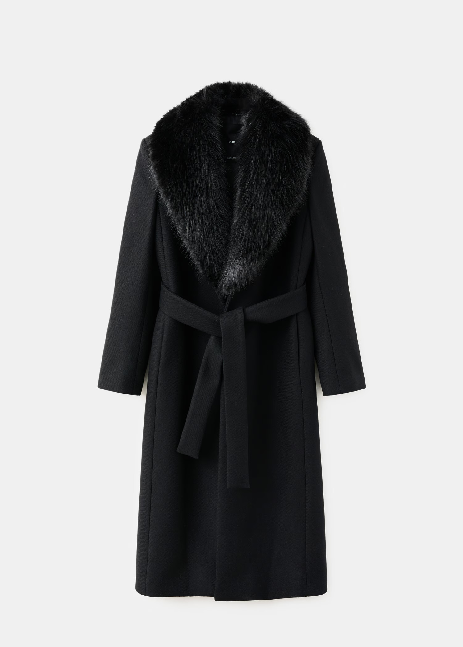 Manteco wool coat with fur collar - Women | MANGO USA | Mango (US/MX/AU)