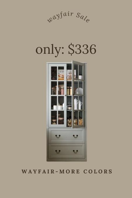 Just found this tall kitchen or living room cabinet for only $336 from Wayfair, it also comes in another pretty colors, this is such an incredible deal

#LTKHome #LTKStyleTip #LTKSaleAlert