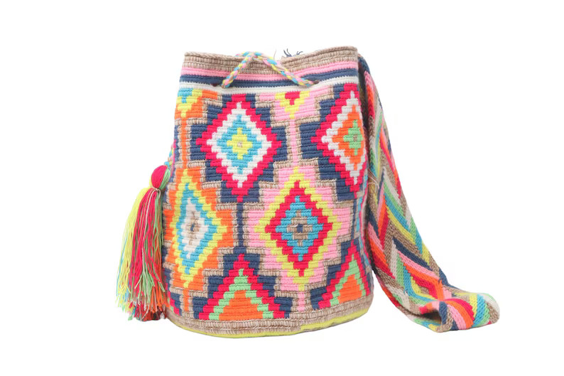 Rosa Matizada Wayuu Mochila Tasche Gehäkelte Geldbörse Große Crossbody - Etsy.de | Etsy (DACH)