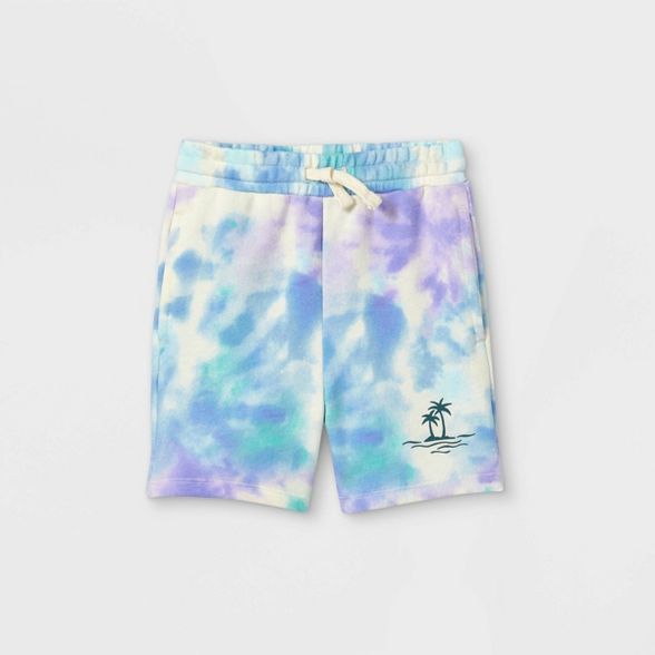 Toddler Boys' Tie-Dye Pull-On Shorts - art class™ Blue/Purple | Target