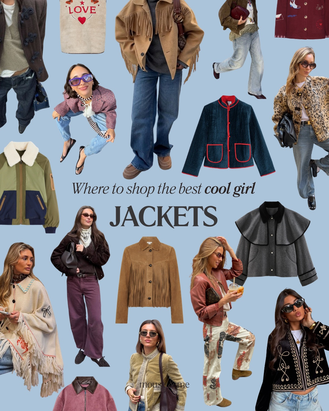 Transitional winter > spring jackets pending… 👉🌷🧥

It’s all about the suede, fringe effects & bomber jackets right now… 🫶 

Let us know your faves! We are torn between the @neverfullydressed cape & the @lollyslaundry bomber… 😍

#springjacket #suedejacket #bomberjacket #fringe #animalprint