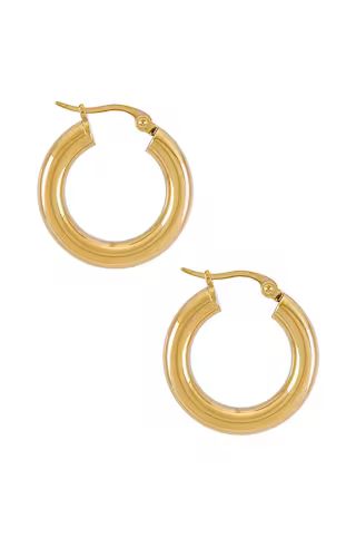SHASHI Dominique Hoop Earring in Gold from Revolve.com | Revolve Clothing (Global)