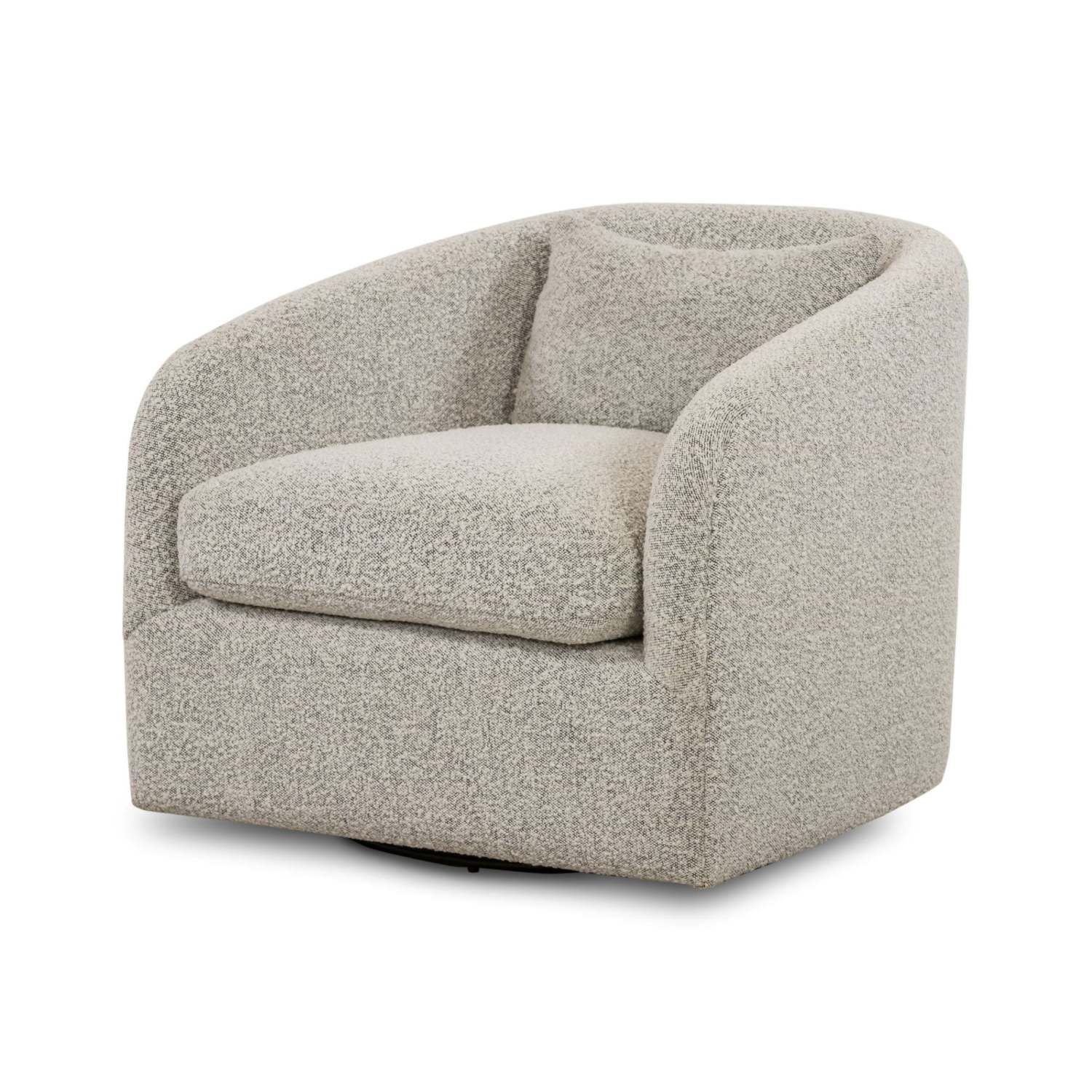 Add an element of understated luxury to any living space with the Harris Swivel Chair. Covered in... | Magnolia