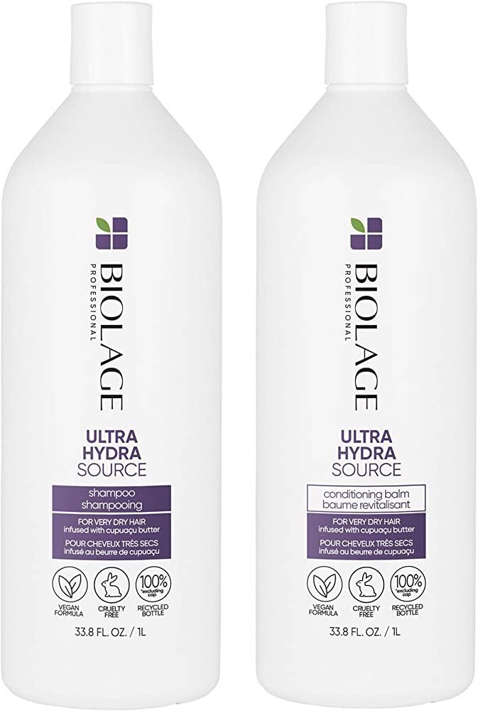 BIOLAGE Ultra Hydra Source Shampoo & Conditioner Set | Anti-Frizz Deep Conditioner Renews Hair's ... | Amazon (US)