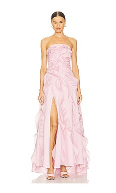 Aje Allairie Gown in Chalk Pink from Revolve.com | Revolve Clothing (Global)