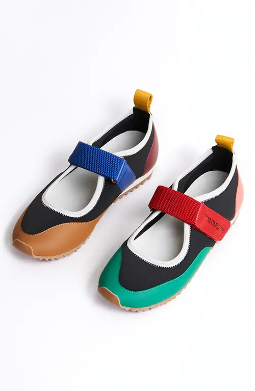 Charlotte Stone Mable Mismatched Ballet Sneaker in Multi Black at Nordstrom, Size 8 | Nordstrom