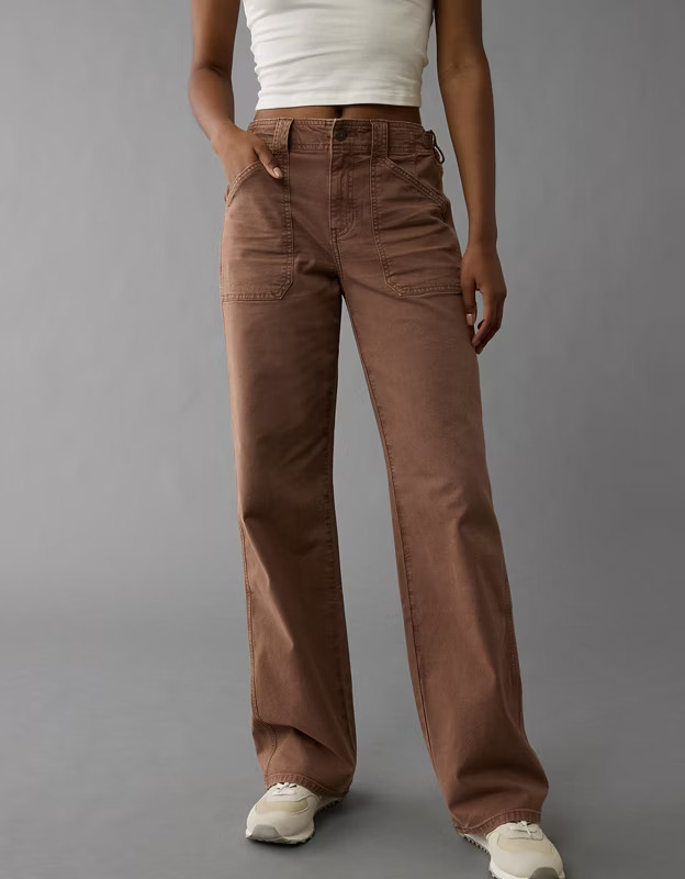 AE Stretch High-Waisted Stovepipe Utility Pant | American Eagle Outfitters (US & CA)