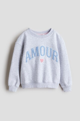H & M - Sweatshirt with Motif - Gray | H&M (US + CA)