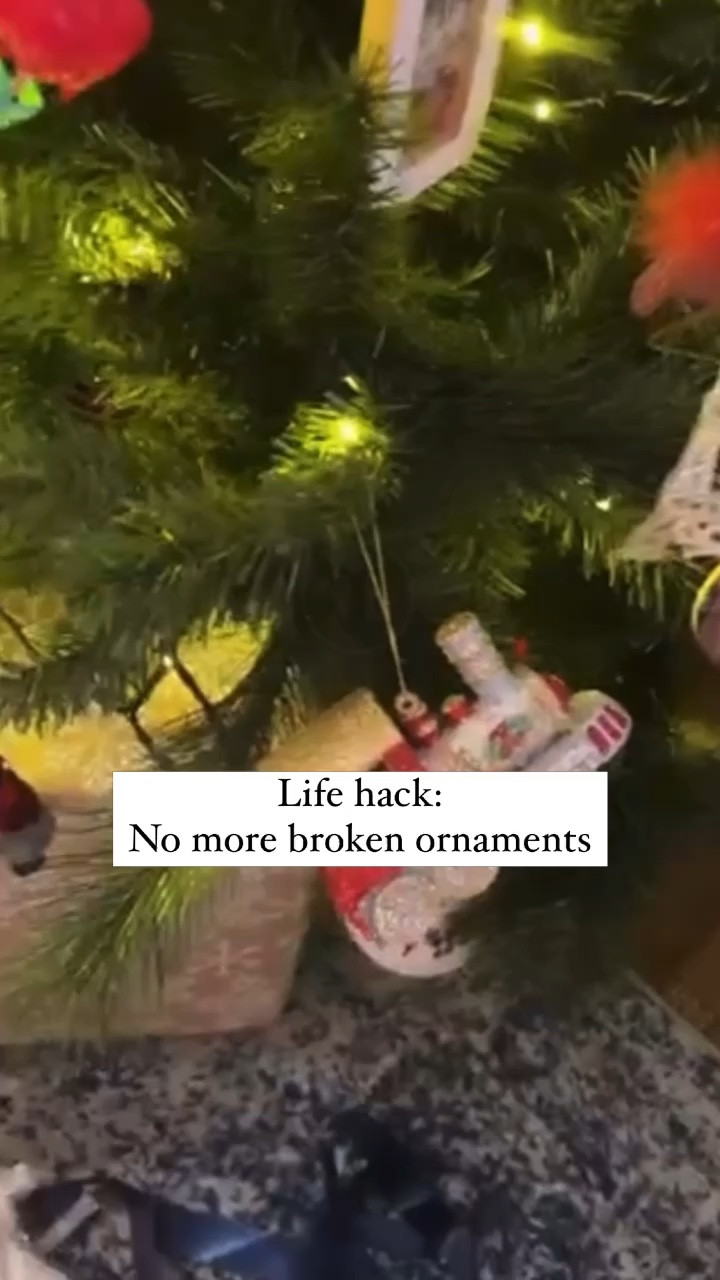 Christmas ornament hack! Ornament anchors for Christmas tree 

#LTKHoliday #LTKSaleAlert #LTKCyberWeek