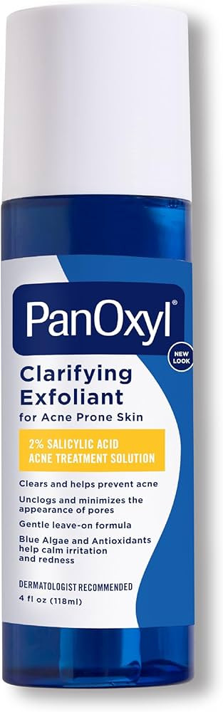 PanOxyl Clarifying Exfoliant with 2% Salicylic Acid, BHA Liquid Exfoliant for Face, Unclogs and M... | Amazon (US)