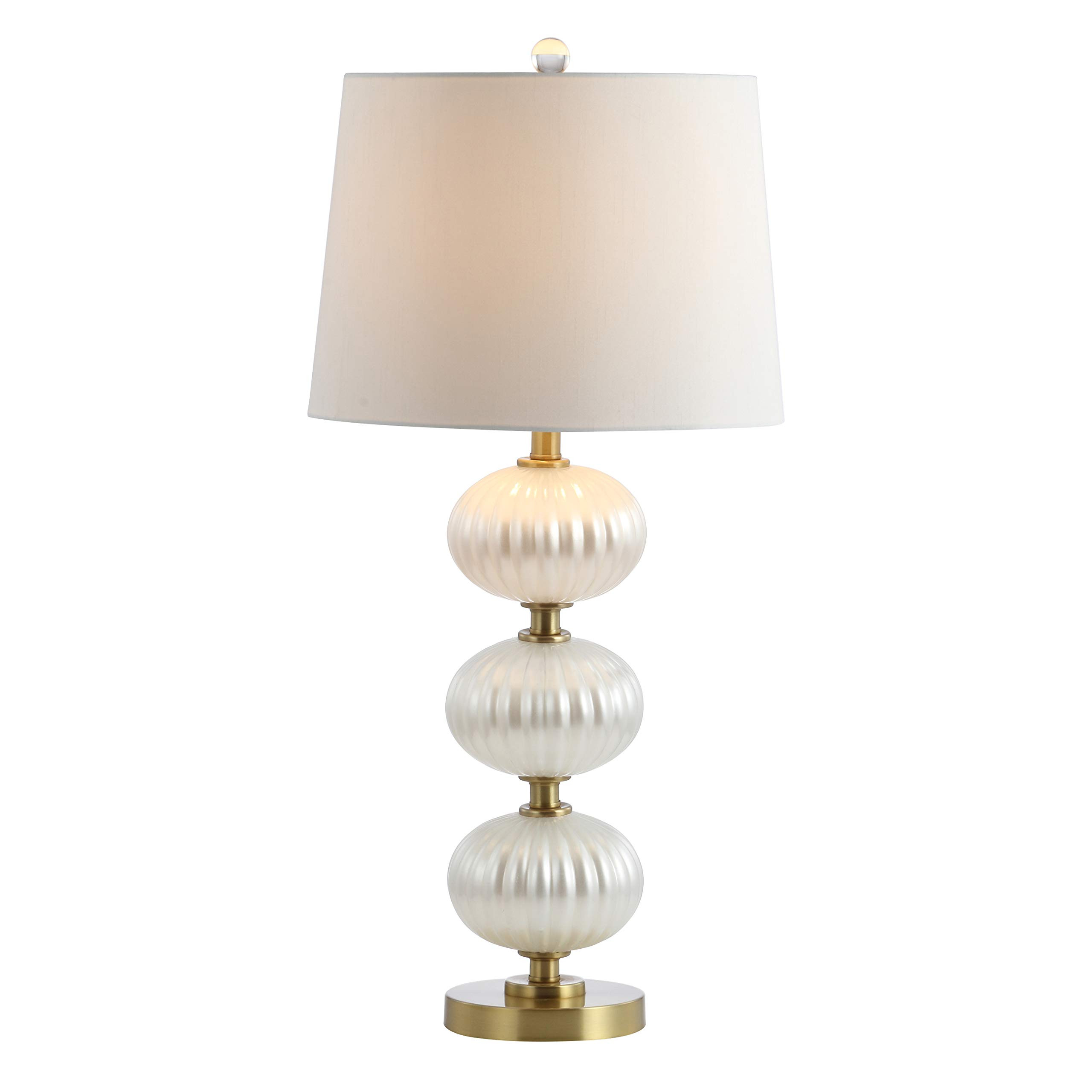 JONATHAN Y JYL2073A Carter 29.7" Glass LED Table Lamp Traditional Transitional Bedside Desk Night... | Amazon (US)