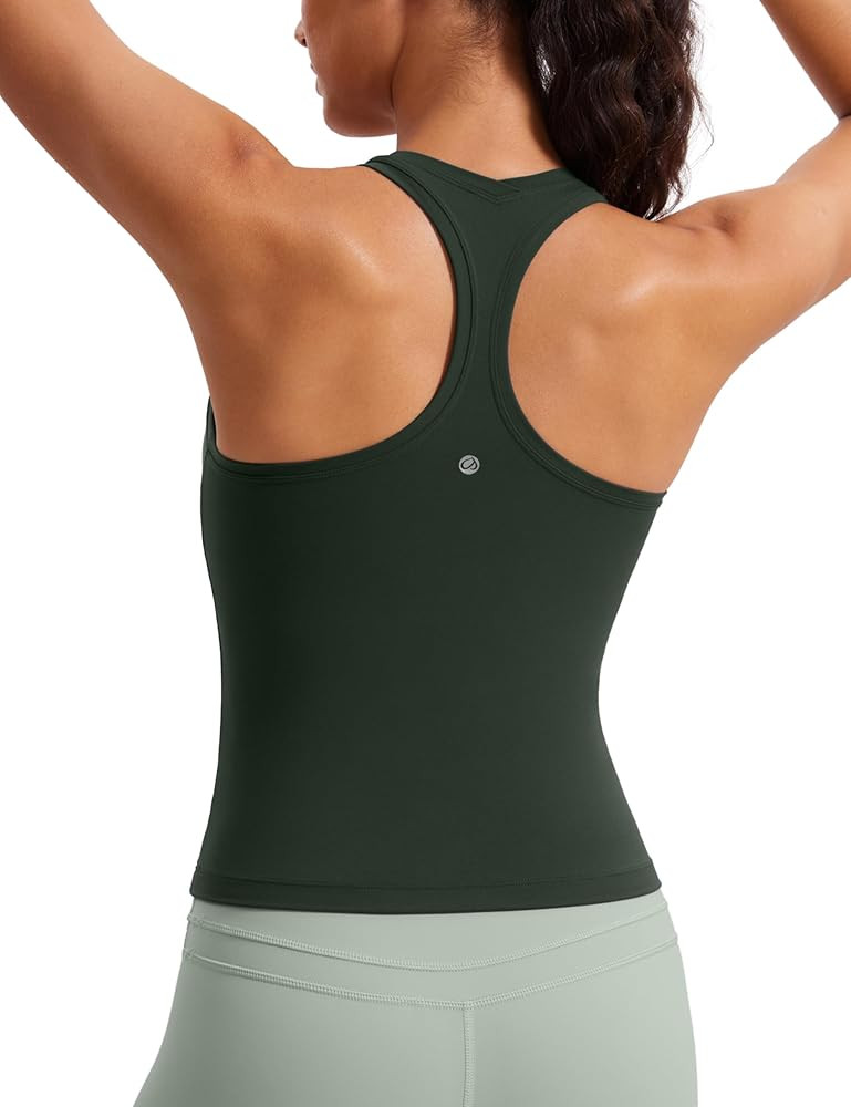CRZ YOGA Butterluxe Racerback Tank Tops for Women - Yoga Workout Casual Gym Athletic Camisole Tig... | Amazon (US)