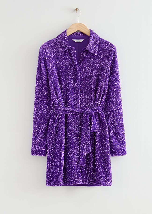 Sequin Shirt Dress | & Other Stories US