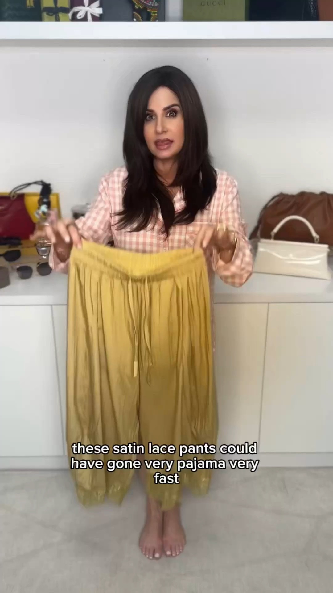 This look is perfect for a vacation dinner , lunch with friends. Super comfortable and easy to put together. Pants ( smallest size ) , top sm. Both on sale. #ontrendinspo #salealert #satinpants

#LTKootd #LTKOver40 #LTKSaleAlert