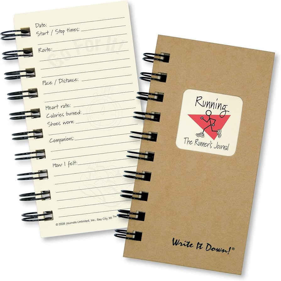 Write it Down Series by Journals Unlimited, Guided Journal, Running, The Runner's Journal, Mini-S... | Amazon (US)