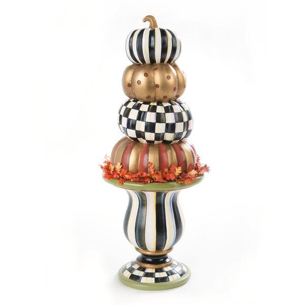 MacKenzie-Childs Tabletop Stacking Pumpkins Figurine | MacKenzie-Childs
