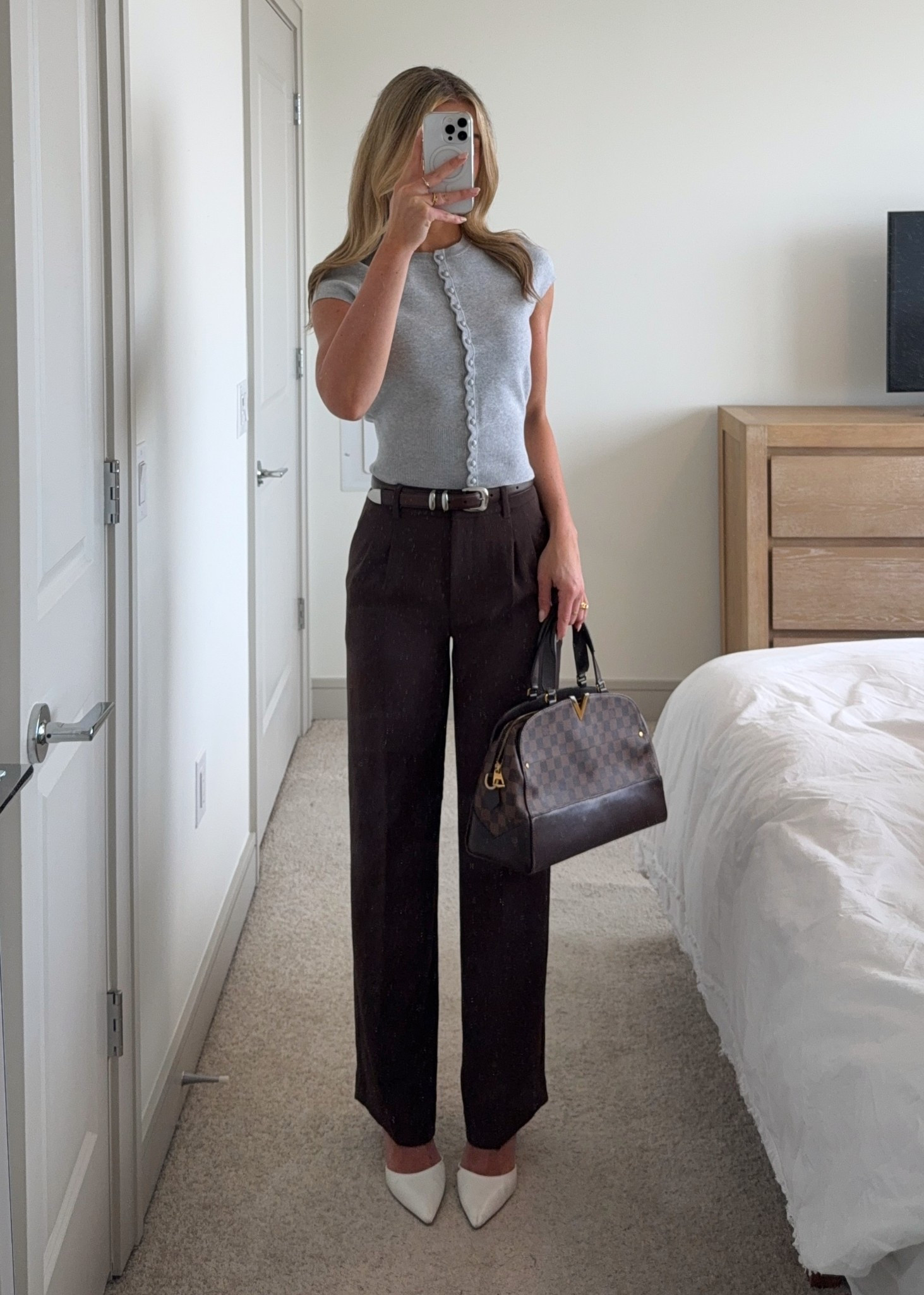 spring transition office outfit inspo 👩🏼‍💼🤎 loveee the grey and brown color combo @Aritzia #aritziapartner #ad

#LTKWorkwear #LTKootd