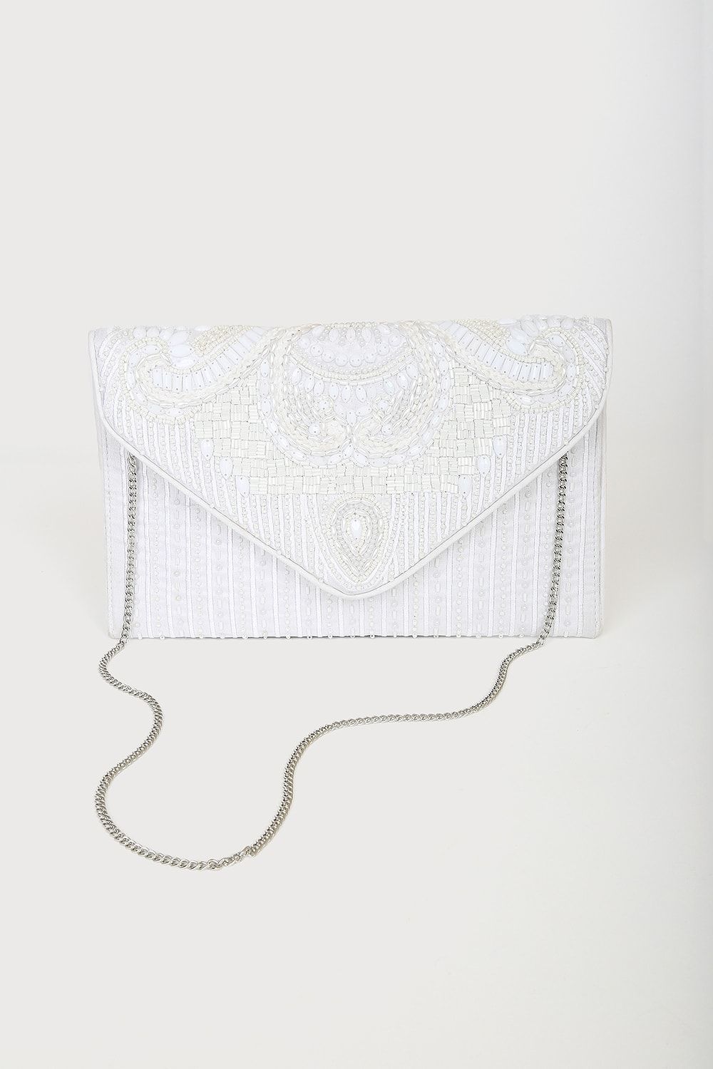 Constantinople White Beaded Clutch | Lulus (US)