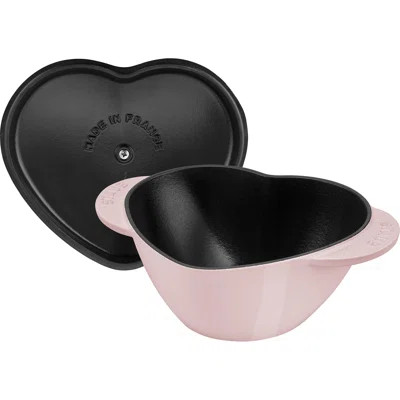 Staub Cast Iron 1.75-Qt Heart Cocotte - Peony Pink | Wayfair North America