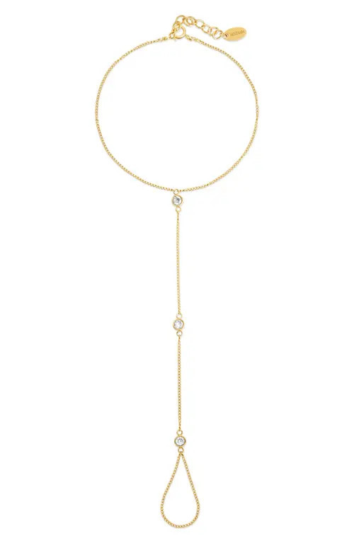 KOZAKH Crystal Hand Chain in Gold at Nordstrom | Nordstrom