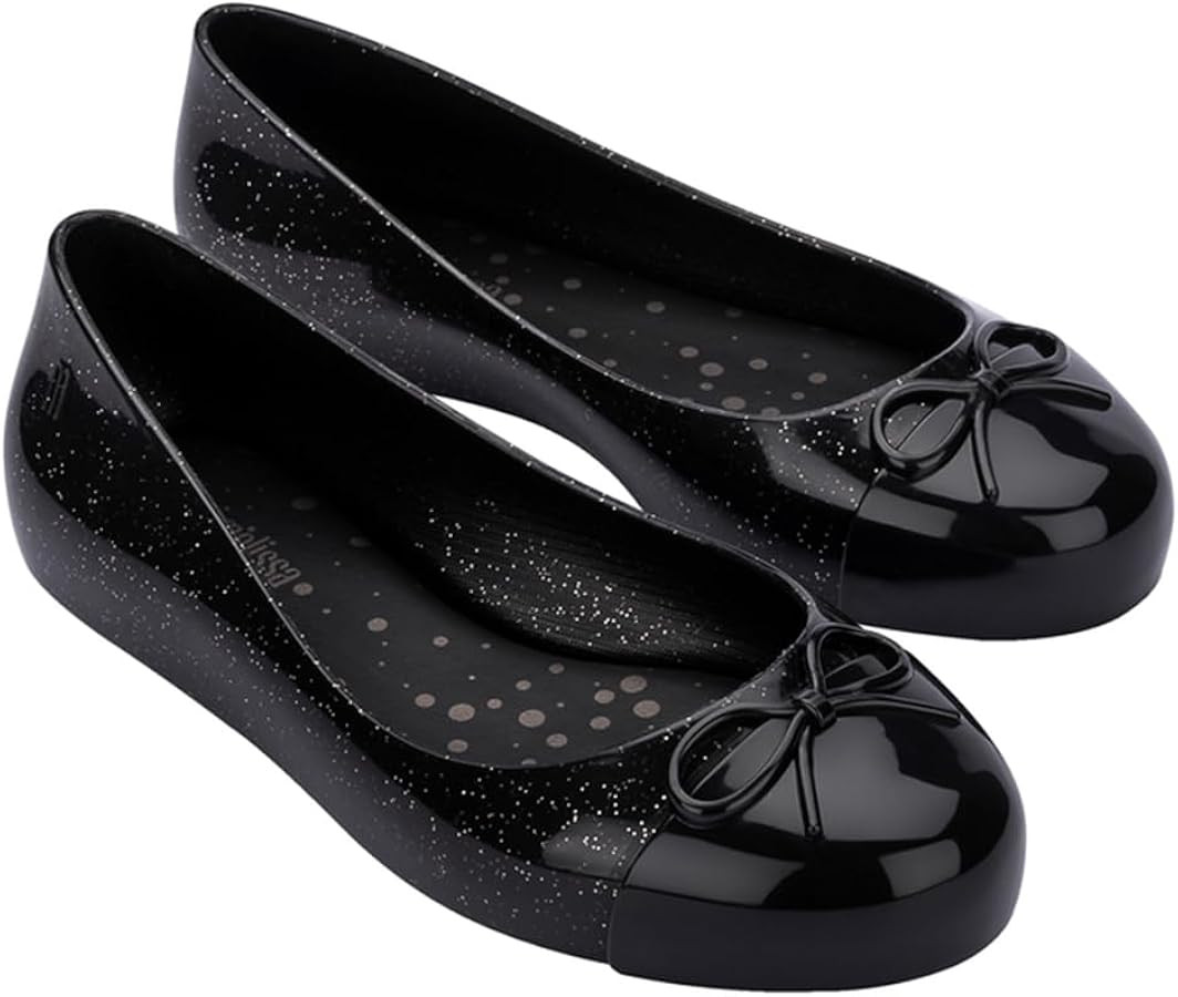 mini melissa Sweet Love Cap Toe Dress Shoes for Little Kids & Big Kids - Girls Ballet Flats - Jel... | Amazon (US)