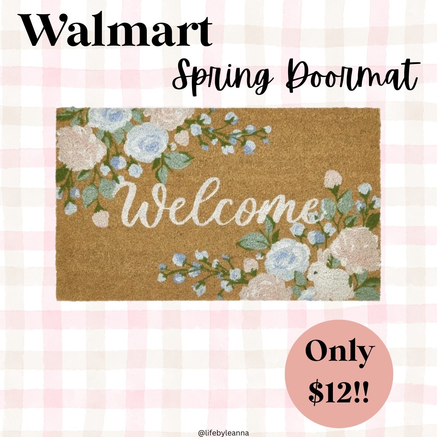 The most beautiful spring doormat only $12 at Walmart!!





Walmart / spring outdoor / spring decor / doormat

#LTKSeasonal #LTKSaleAlert #LTKHome