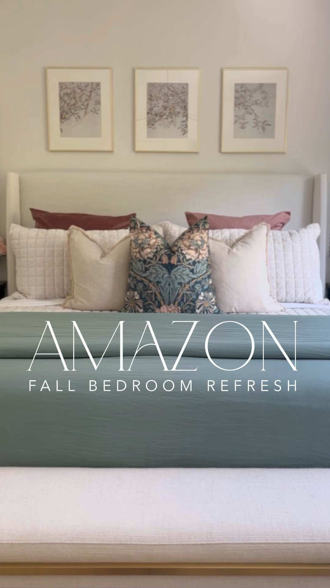 Fall bedroom refresh ALL from Amazon 🙌🏼 These fabrics are so luxurious, you’d never know they aren’t designer! Colors below ⤵️

Velvet Quilt: Olive Green
Duvet Cover: 02-Linen
Linen Fringe pillow covers: Natural Beige 20x20
Printed Pillow: Taupe 20x20
Euro Shams: Dark Grey
Waffle Blanket: Taupe

#LTKHome #LTKFindsUnder100 #LTKStyleTip