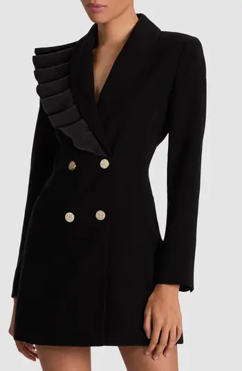 Alice + Olivia Latoya Ruffle Detail Long Sleeve Blazer Dress | Nordstrom | Nordstrom