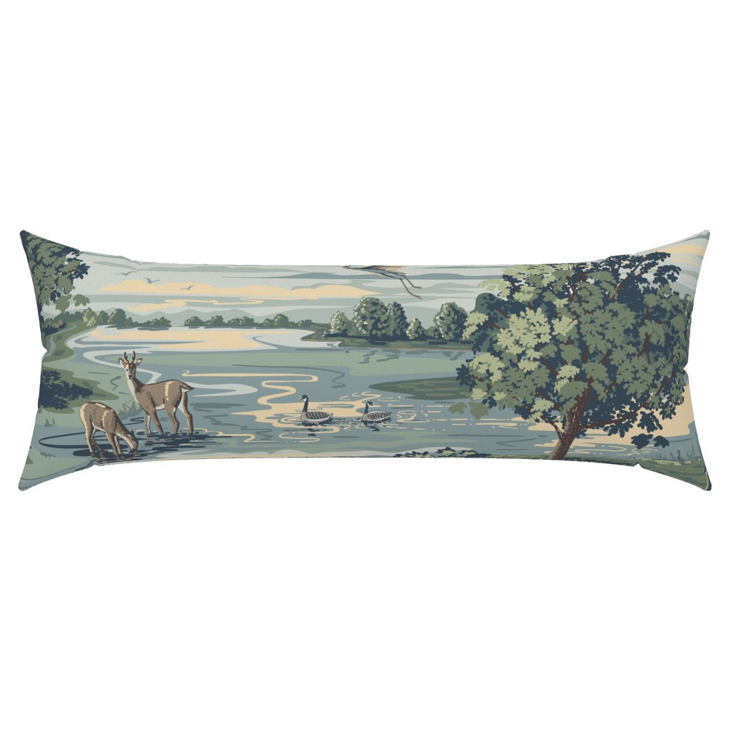 Meadow Lake Throw Pillow | Spoonflower | Spoonflower