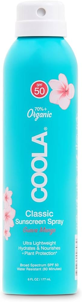 COOLA Organic Sunscreen SPF 50 Sunblock Spray, Dermatologist Tested Skin Care for Daily Protectio... | Amazon (US)