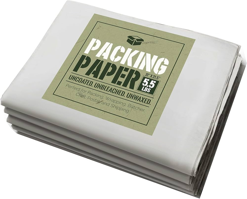 Tenby Living Newsprint Packing Paper: 5.5 lbs of Uncoated, Unbleached, and Unwaxed Newsprint Pape... | Amazon (US)