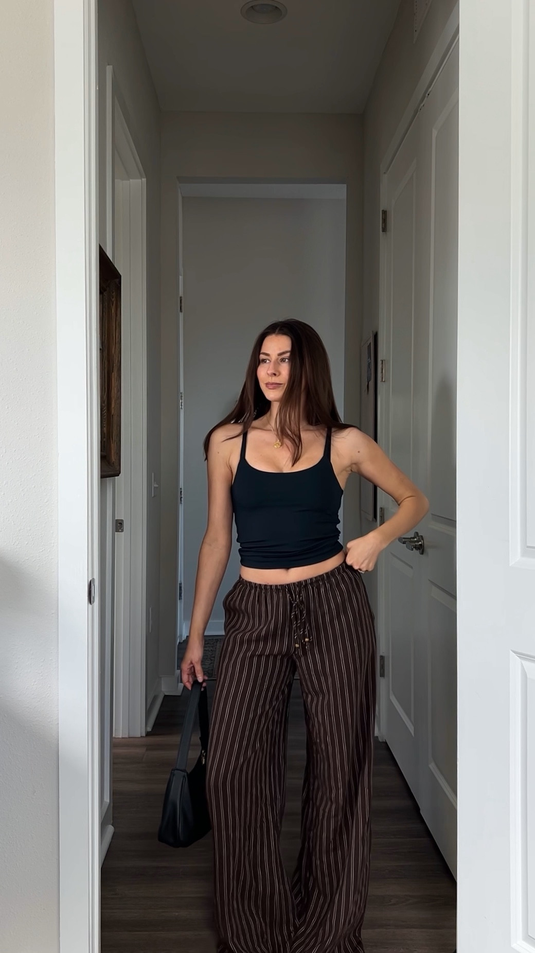 Today’s outfit: black tank, striped linen pants, flip flops 

#LTKPetite #LTKootd #LTKgrwm