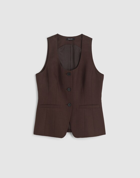 Scoopneck Cutaway Vest | Madewell