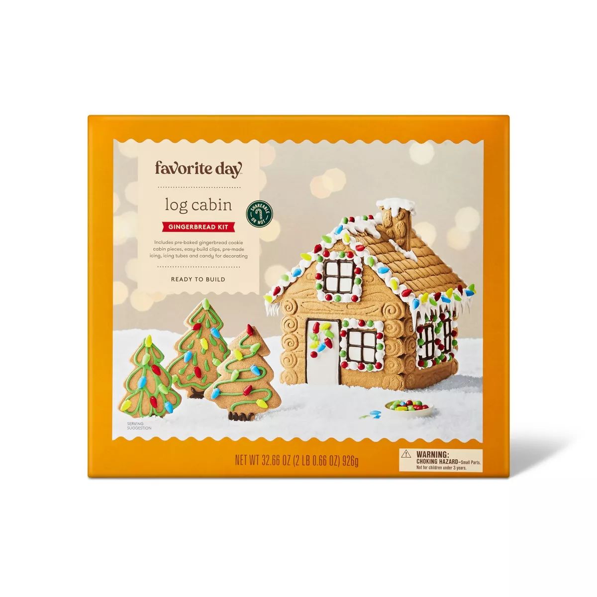 Holiday Log Cabin Gingerbread Kit - 32.66oz - Favorite Day™ | Target