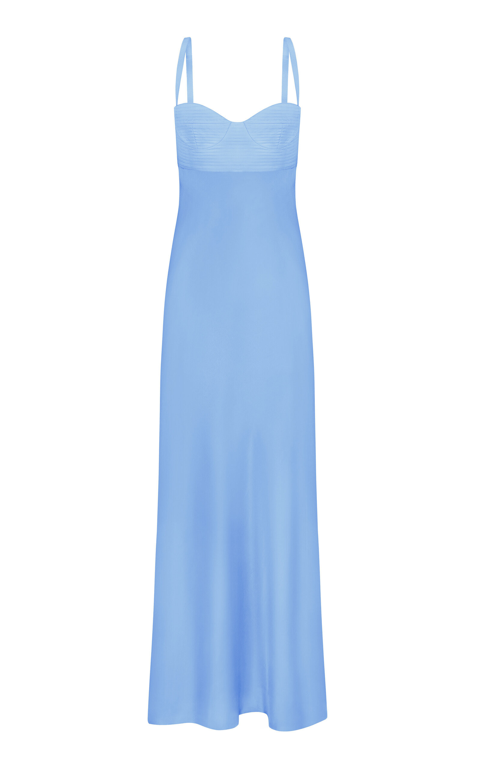 Cup-Detailed Satin Midi Dress | Moda Operandi (Global)