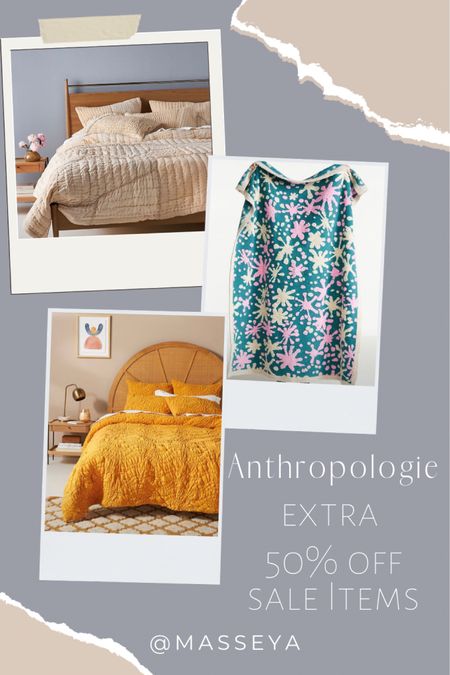 Labor Sales | Anthropologie | take an additional 50% off sale items. There are some great deals to be had on bedding and blankets.
#guestroom #masterbedroom #throwblanket #hostessgift #roomrefresh

#LTKhome #LTKsalealert #LTKunder100