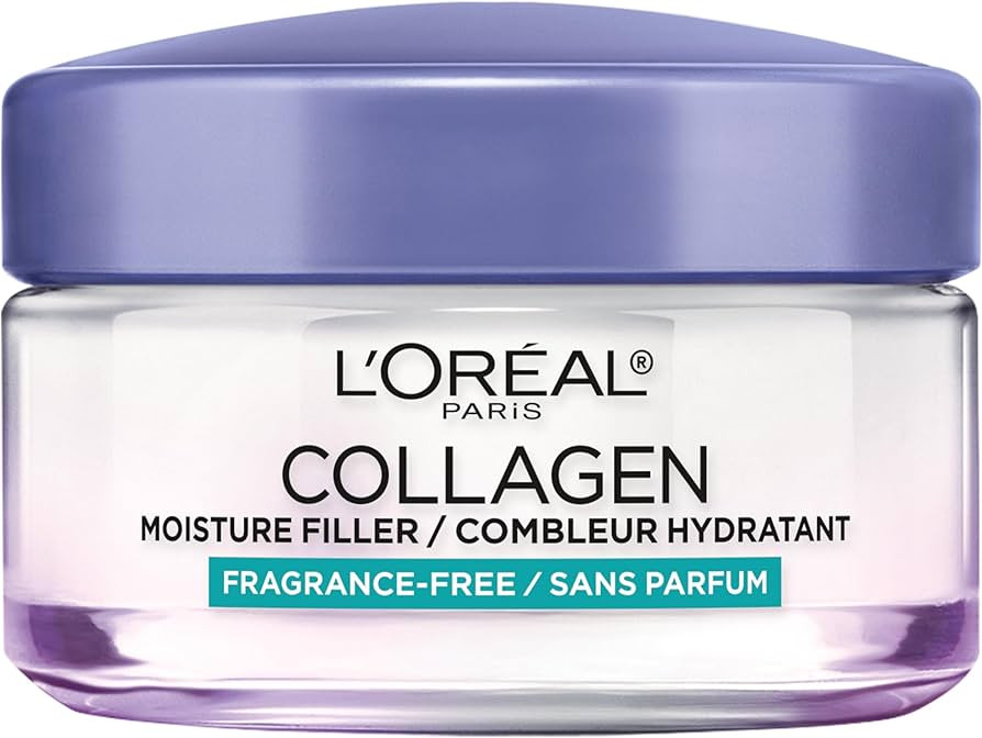 L'Oreal Paris Collagen Moisture Filler Facial Moisturizer, Anti Aging Face Cream, Non-Greasy Skin... | Amazon (US)